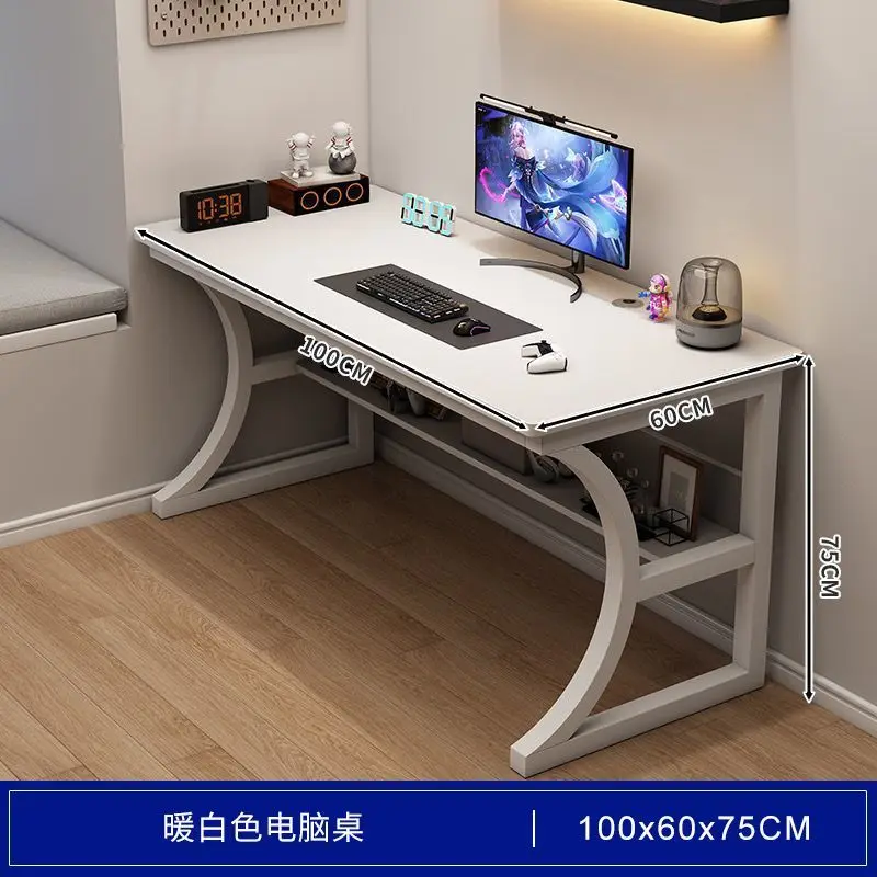 Computer desk Desktop Home e-sports table Shelf Desk Workbench Simple desk Bedroom study writing table
