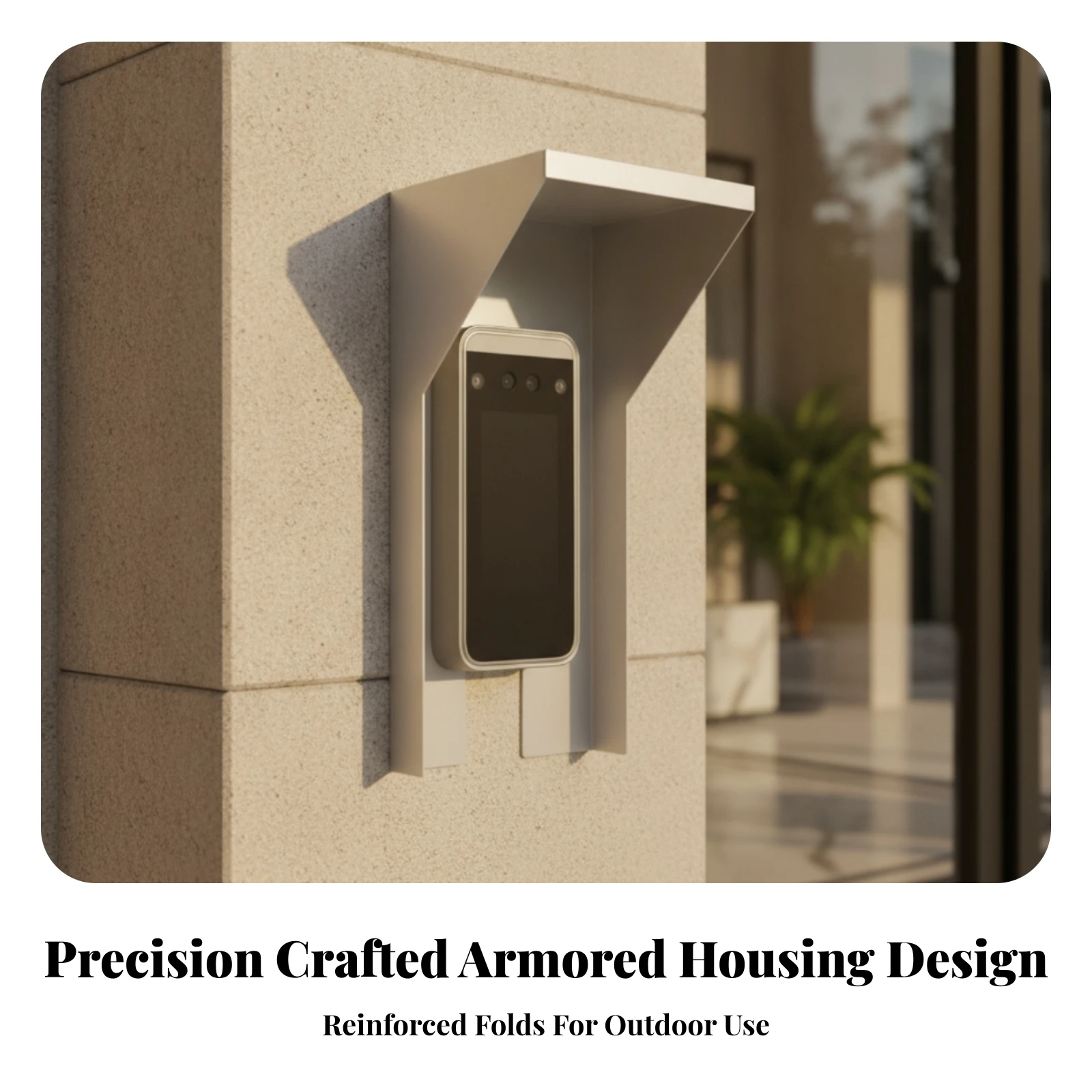 Access Control Rain Cover Waterproof Safeguarding Housing with Hood Protector Long-Lasting Hardware Universal for Gate, Entrance