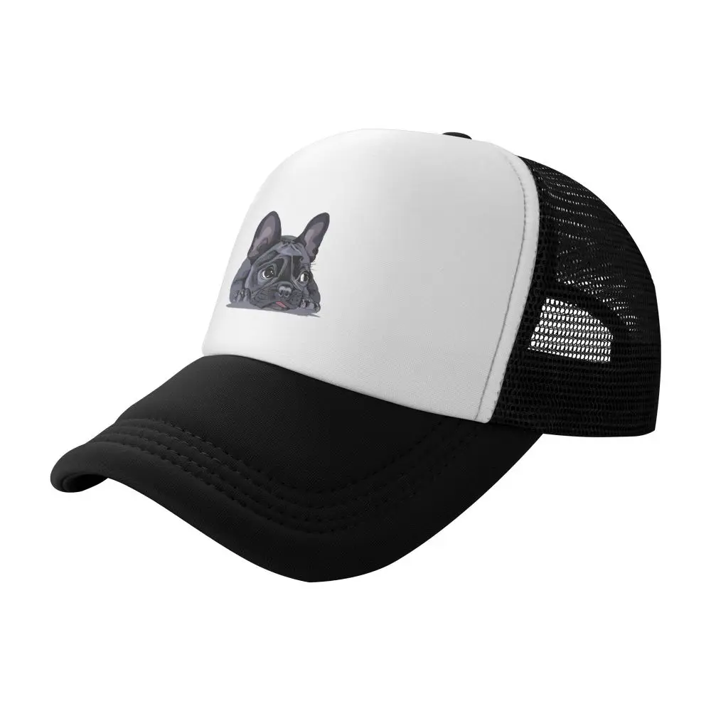 French Bulldog Print Baseball Cap Men women Fashionable Trucker Caps Adjustable  Hat Casual Summer Sport Hiking Hats For Youths