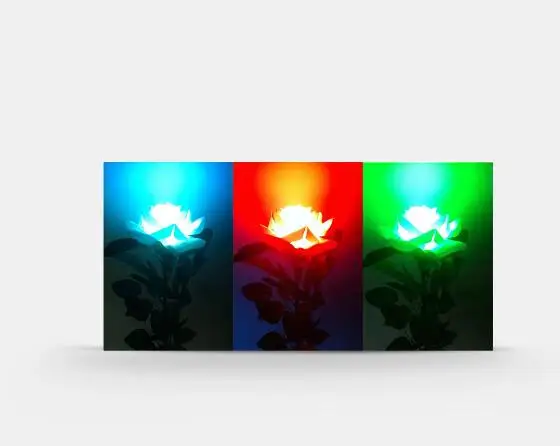 

Magic Tricks Comedy Three-Color Light Rose (Remote Control) Color Changing Flower Magia Stage Wedding Party Illusions Gimmick