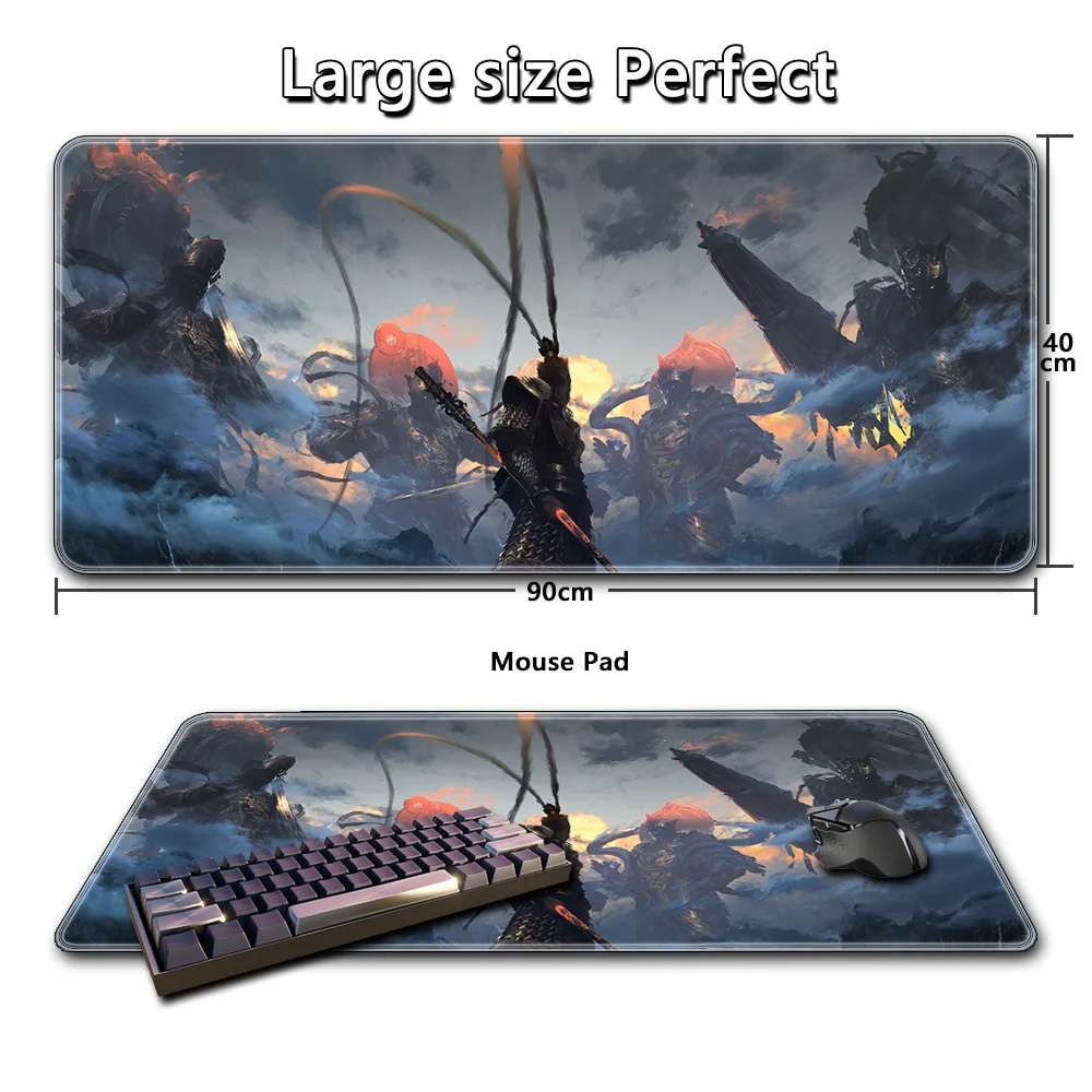 WU-kong Chinese mythology colorful cloud pattern desktop mat mouse pad keyboard mat desk mat dining table mat