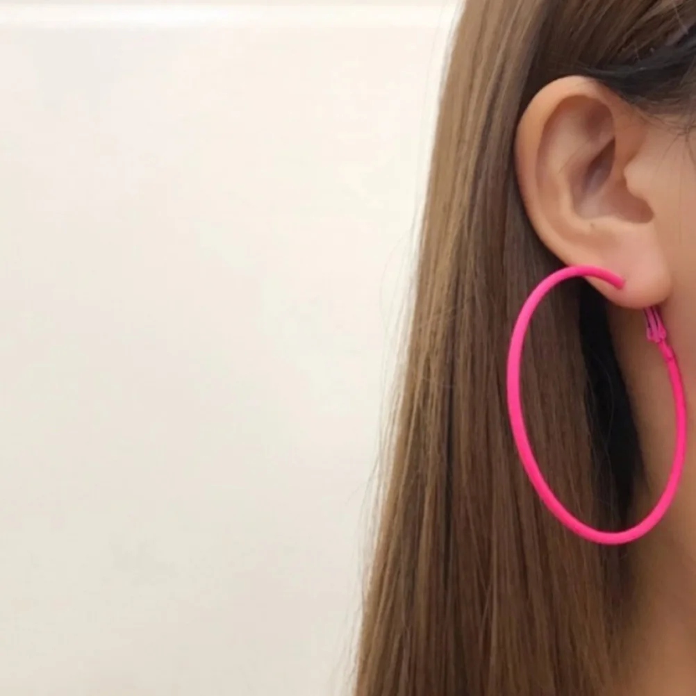 

Large Round Circle Earrings Geometric Fashion Dangler Simple Stylish Jewelry for Women Daily Work Party Earrings