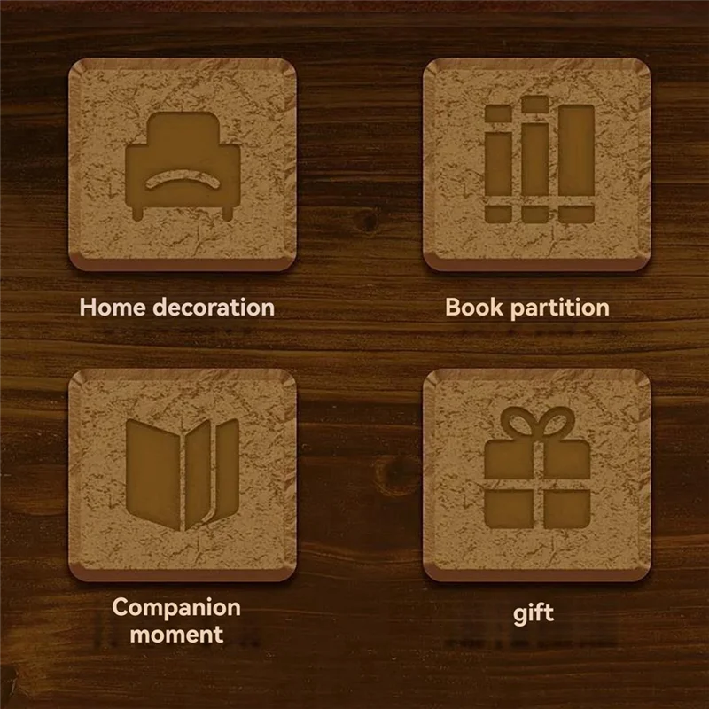 MACH-houten geassembleerde boekenstandaard Ontdek fantasy onbekende wereld Desktop decoratie cadeau