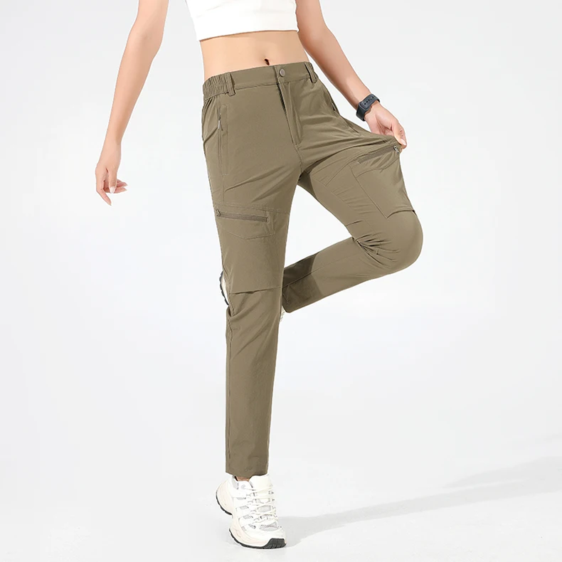 JNLN Wanderhose Damen 4-Wege-Stretch Wasserdichte Sommer-Cargohose Trekking Klettern Camping Outdoor-Sport Bergsteigerhose – Detail 22
