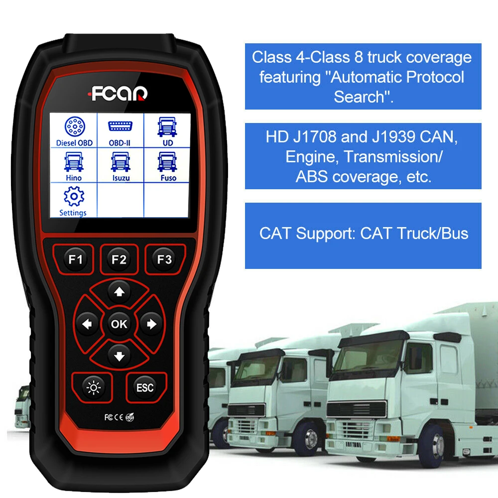 أداة إصلاح السيارات الماسح الضوئي التشخيصي FCAR HDS 300 + DPF إعادة ضبط زيت التجديد قراءة معلومات وحدة التحكم الإلكترونية لأدوات السيارات والشاحنات