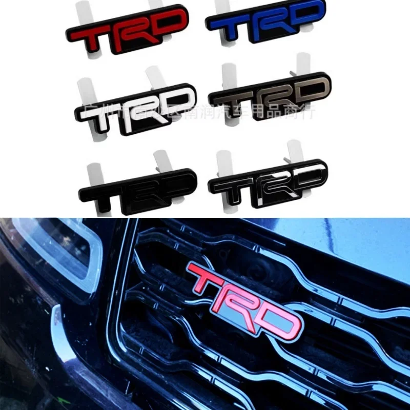 Toyota TRD logo Tundra 4runner NEW TRD front grille badge Toyota modified 3D metal logo TRD logo  decoration accessories