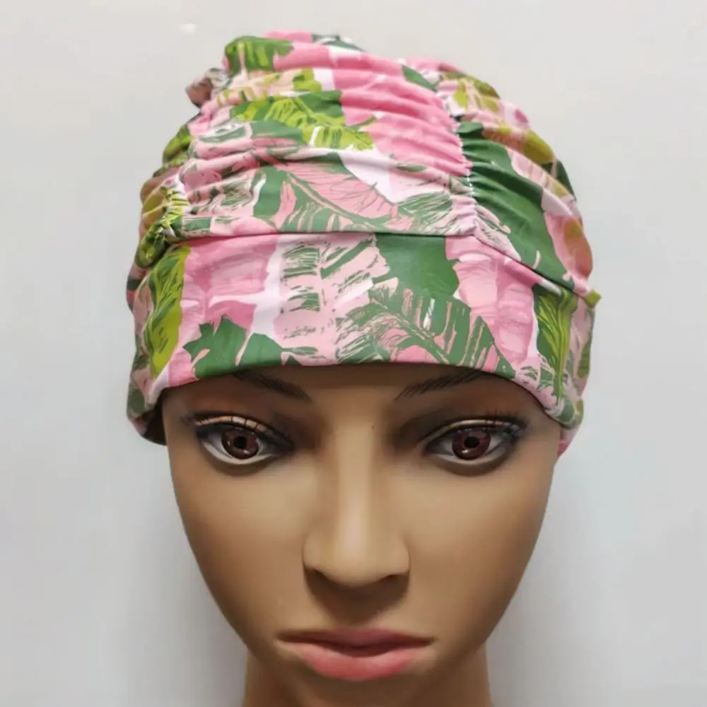 Comfortable Comfortable Floral Printed Swim Cap For Long Hair Women Elastic Nylon Swimming Hat Waterproof Protection Bathing Gear Sport - Aliexpress Deal