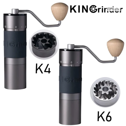 Ручная кофемолка Kingrinder K4/K6 из нержавеющей стали — изображение продукта