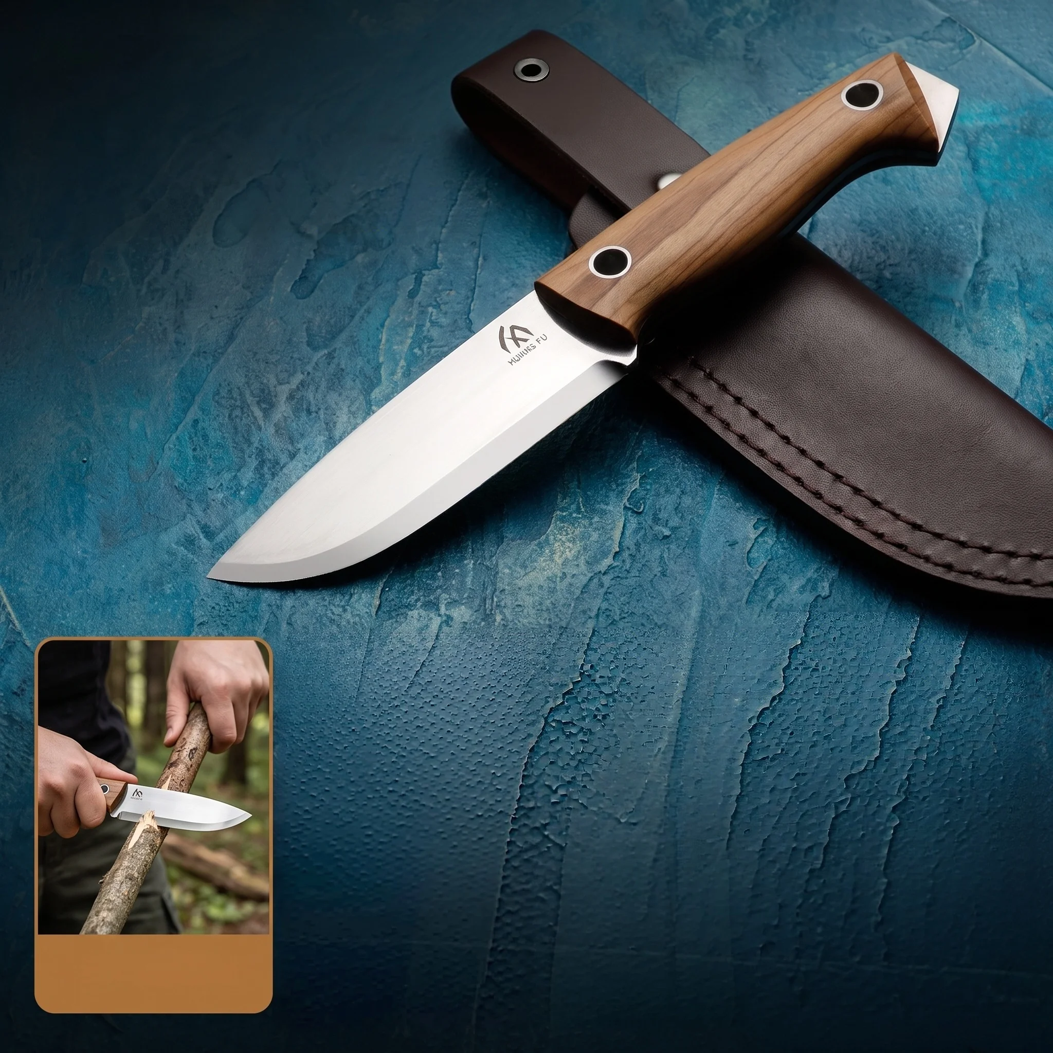 Camping, hiking, outdoor portable small knife, high hardness, durable cutting tool with storage cover, outdoor cutting, men's gi
