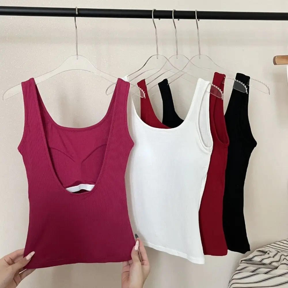 أزياء ساحة الرقبة أكمام المحاصيل الأعلى عارية الذراعين سليم صالح الحلو الفتاة تانك الأعلى بحر الكورية نمط بروتيل مع منصات فتاة