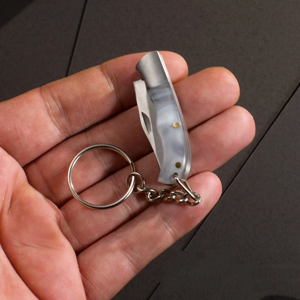 Portable Cutter Tool Multifunctional Mini Knife Keychain Utility Knife Keychain Compact Stainless Steel Folding Knife For Home