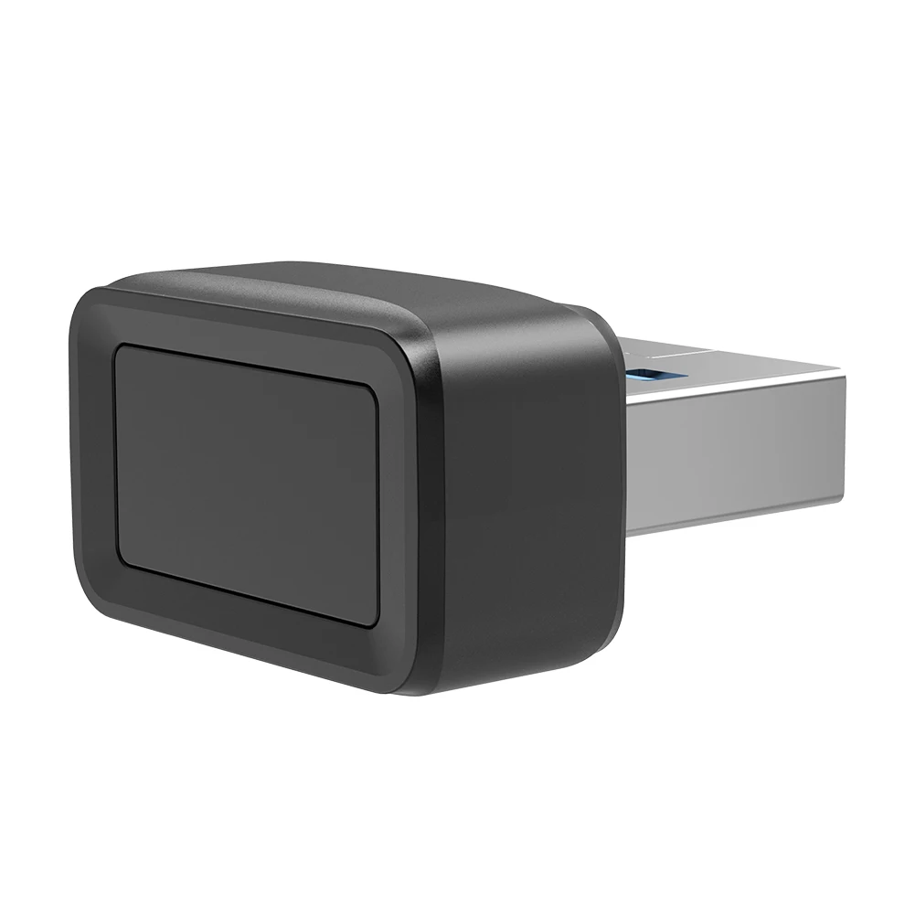 USB Fingerprint Key Reader Anti-Spoofing Speedy Matching Security Key Windows Hello 360° Touch Mini Fingerprint Reader for PC