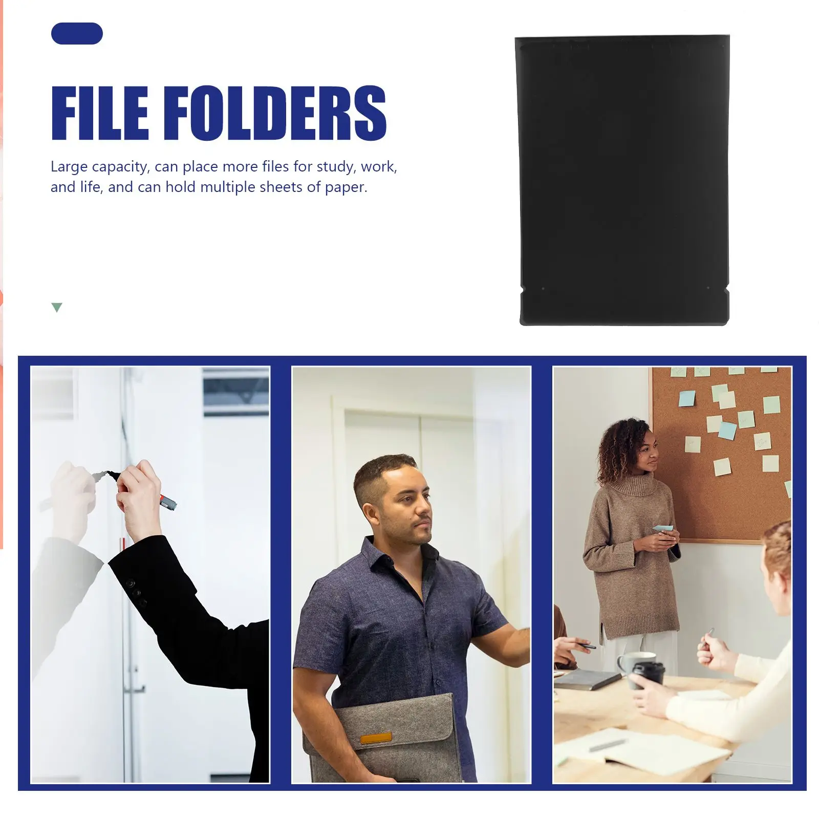 A4 Binder Notebook Shell 6 Holes White Transparent Folder Cover Plastic Notebook Case Loose Leaf File School Office