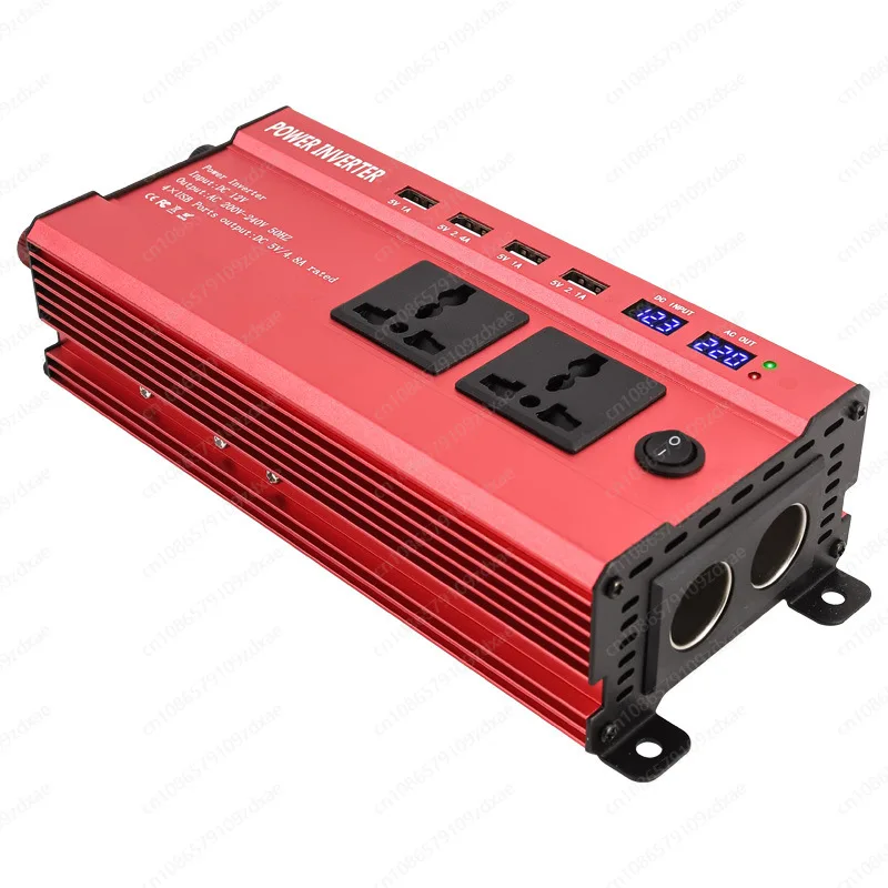 1200W intelligent LCD dual digital display 4USB interface car home outdoor power outage power generation inverter power supply