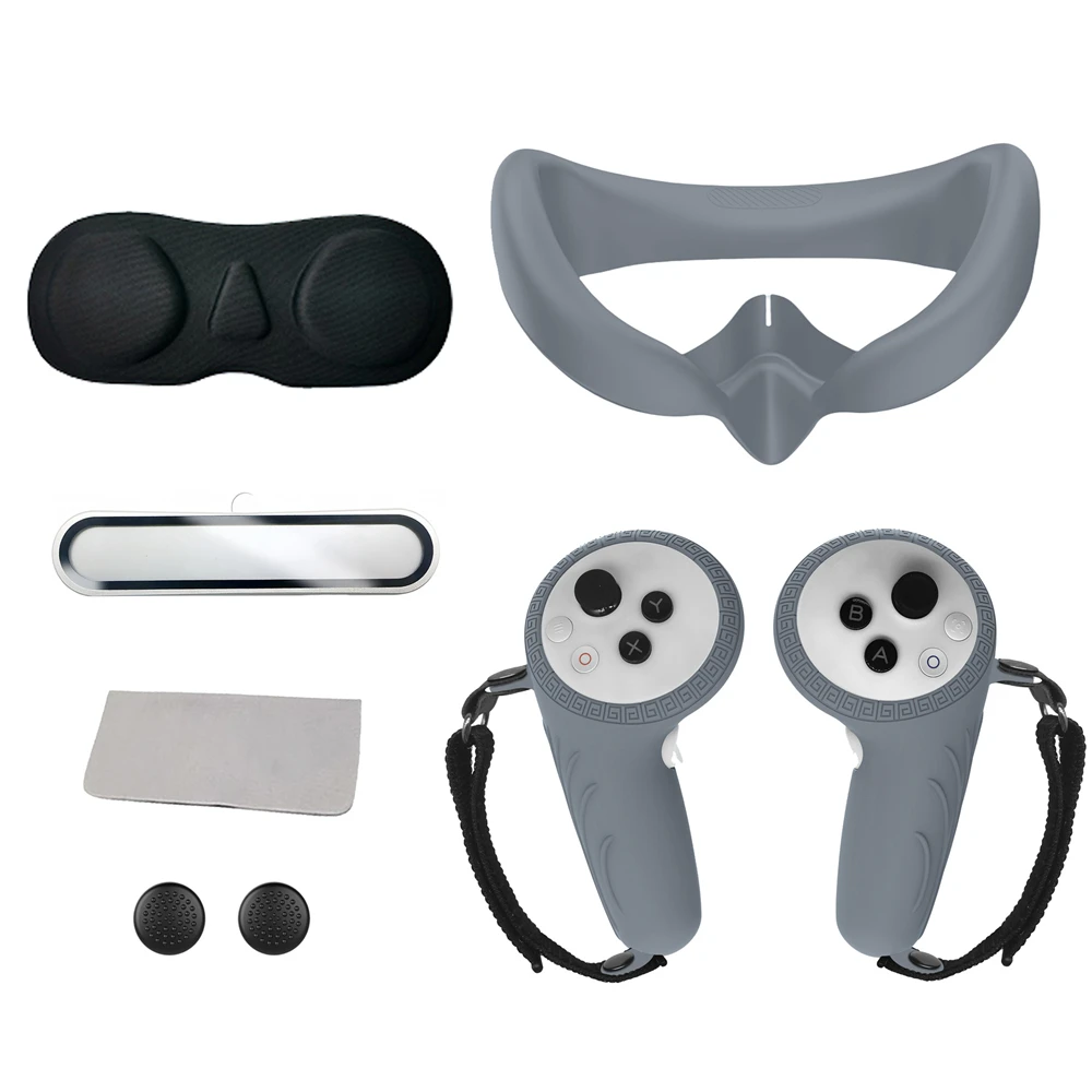 

6 in 1 Protective Lens Case Anti-Leakage Eye Pad Face Mask VR Accessories Set VR Shell Cover for pico4 ultra Replacement