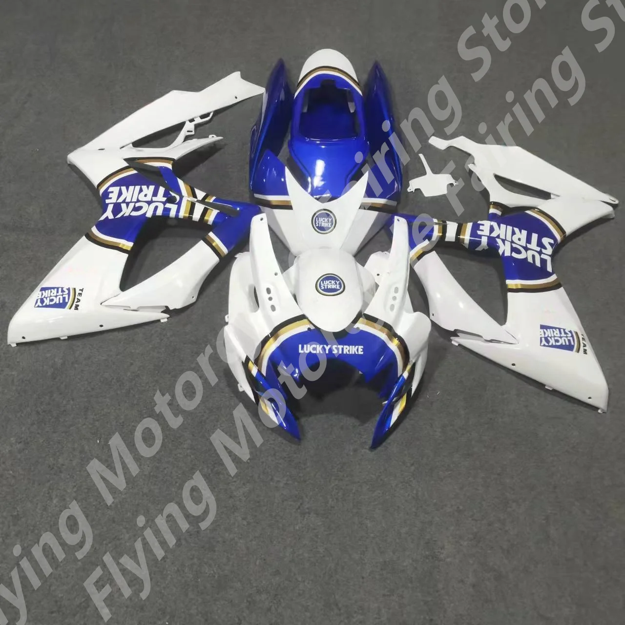 White blue body for G S XR600 G S XR750 k6 06 07 white G S X-R600 G S X-R750 06-07  2006-2007 for Fairing blue black white