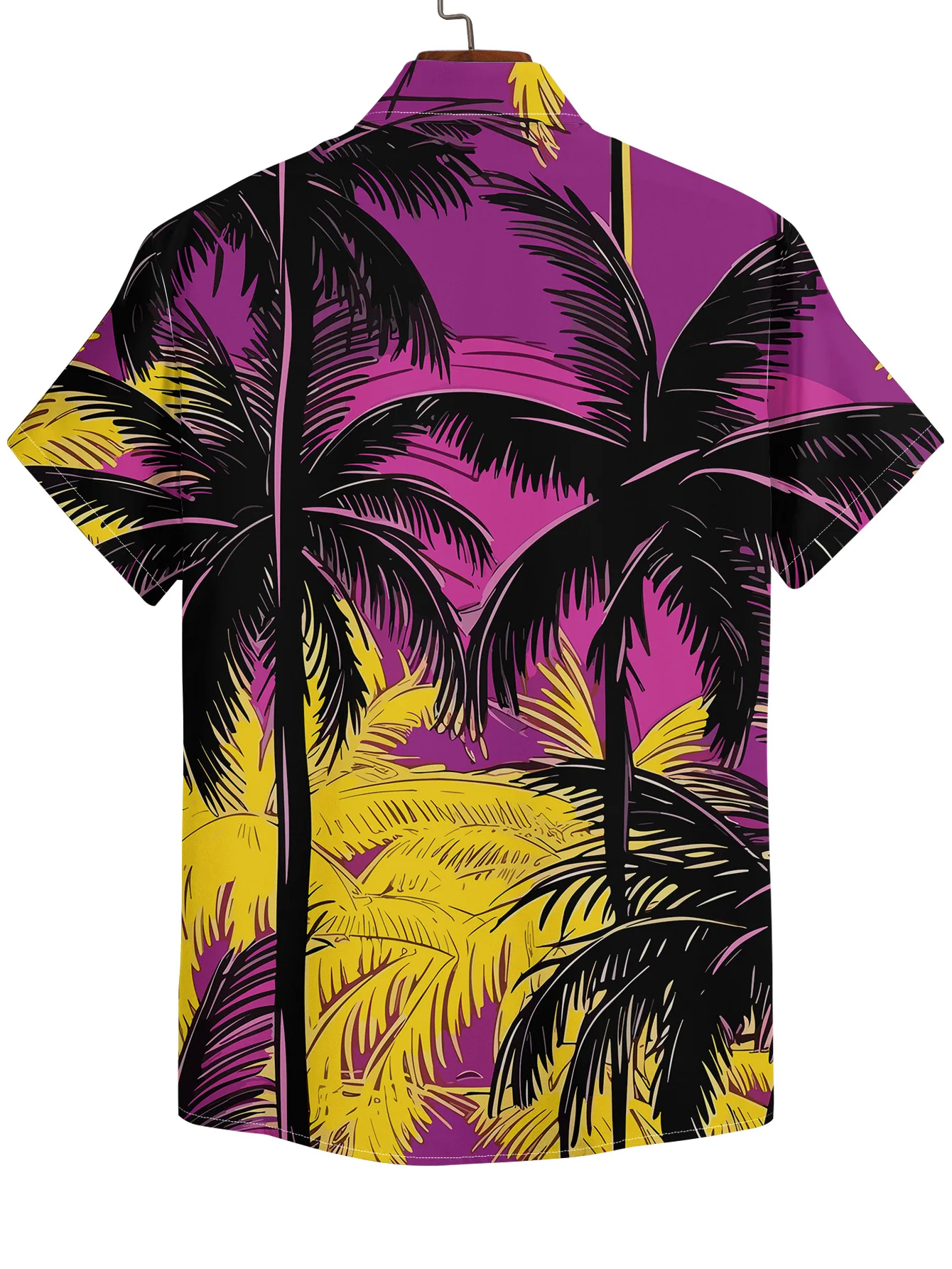 Palm Shirts For Men 3d Vintage Hawaii Fashion Printed Rockabilly Hawaiian Shirt Short Sleeve Tops Outdoor Street Clothing