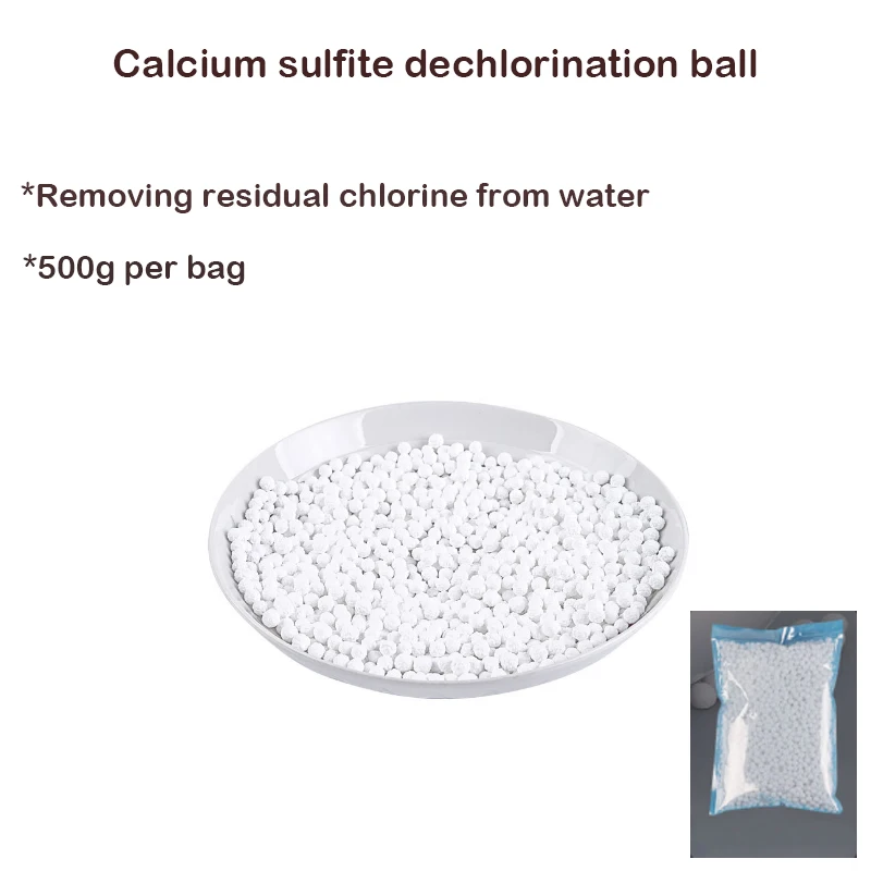 500g water purifier Calcium sulfite dechlorination ball Remove residual chlorine filter element Shower Aquarium filter material