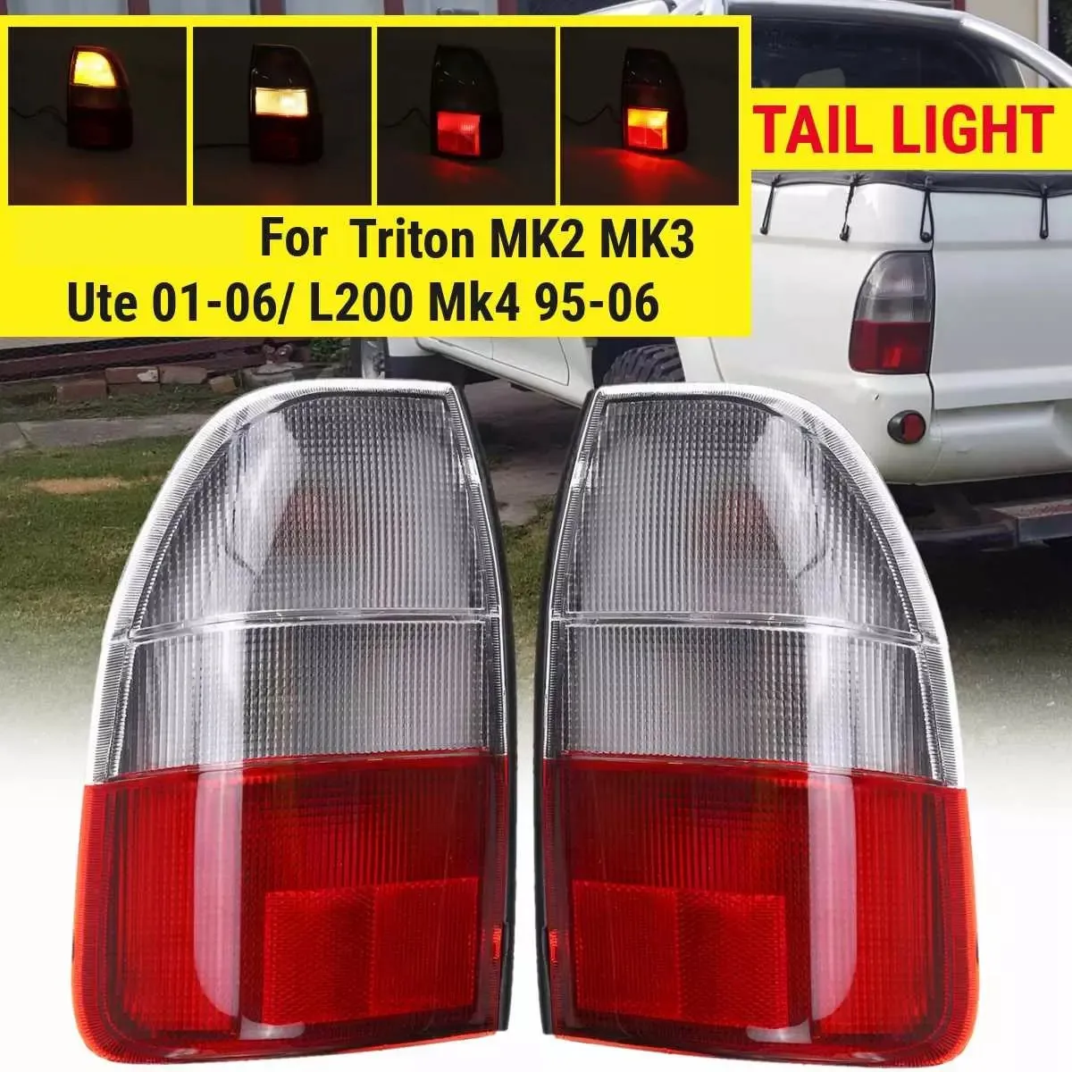 Car Tail Light Rear Brake Light Reverse Lamp for Mitsubishi Triton MK Series 2&3 Ute 2001-2006/ L200 Mk4 1995-2006 Left