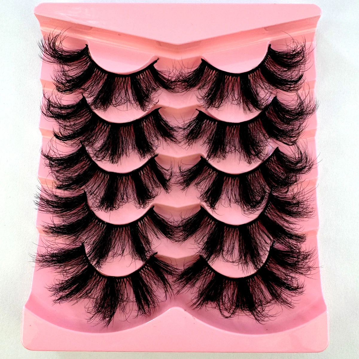 HBZGTLAD Flauschige Lange Wimpern 3D Faux Mink Wimpern Natürliche Falsche Wimpern Dramatische Weiche Volumenwimpern Wimpernverlängerung Make-up – Detail 10
