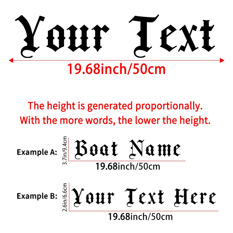 1 قطعة مخصص فقط النص قارب ملصقات مقاوم للماء لليخوت القوارب البخارية قوارب الكاياك سيارة ذاتية اللصق تعديل شارات الفينيل