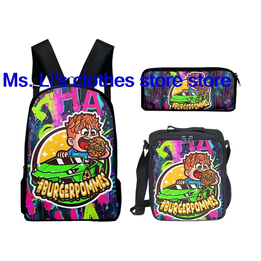 2025 HOT NEW Hot Sale icrimax Merch Boys/Girls School bag, lunch bag, pencil case