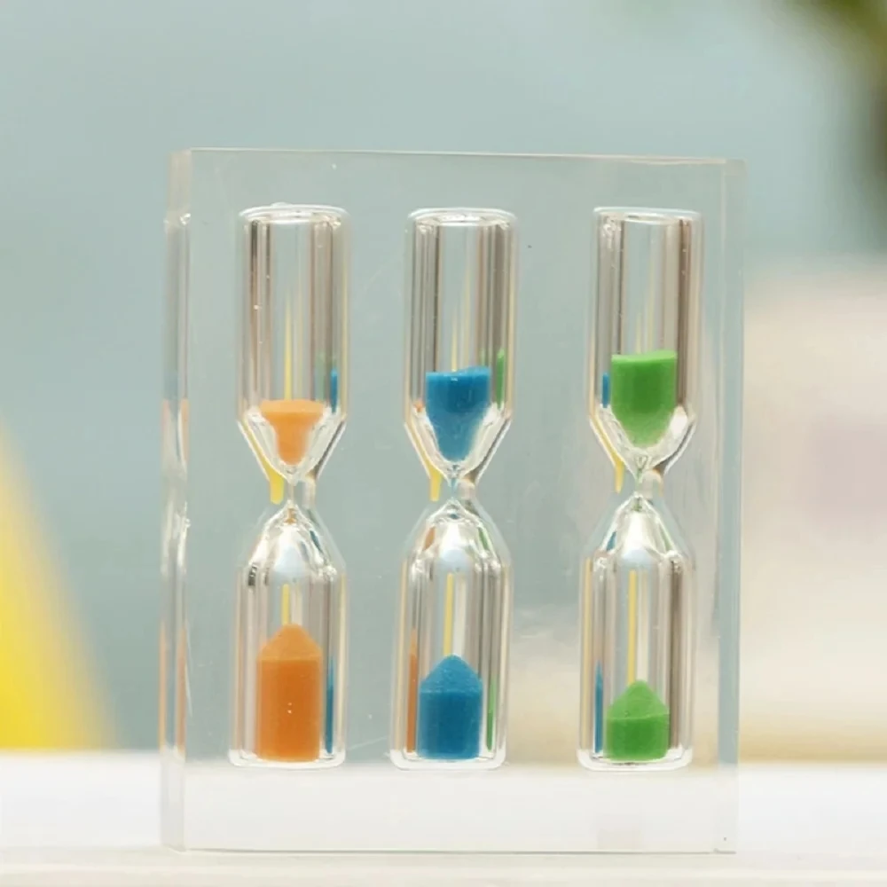 1/2/3 Minute Colorful Hourglass Timer Three-In-One Acrylic Hourglass Sandglass Sand Timer Clock 3+4+5 Minutes Sand Clock Timers