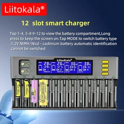 LiitoKala Lii-202 Lii-402 Lii-S12 Lii-S8 Lii-S2  3.7V 18650 18350 26650 14500 16340 NiMH lithium battery smart charger