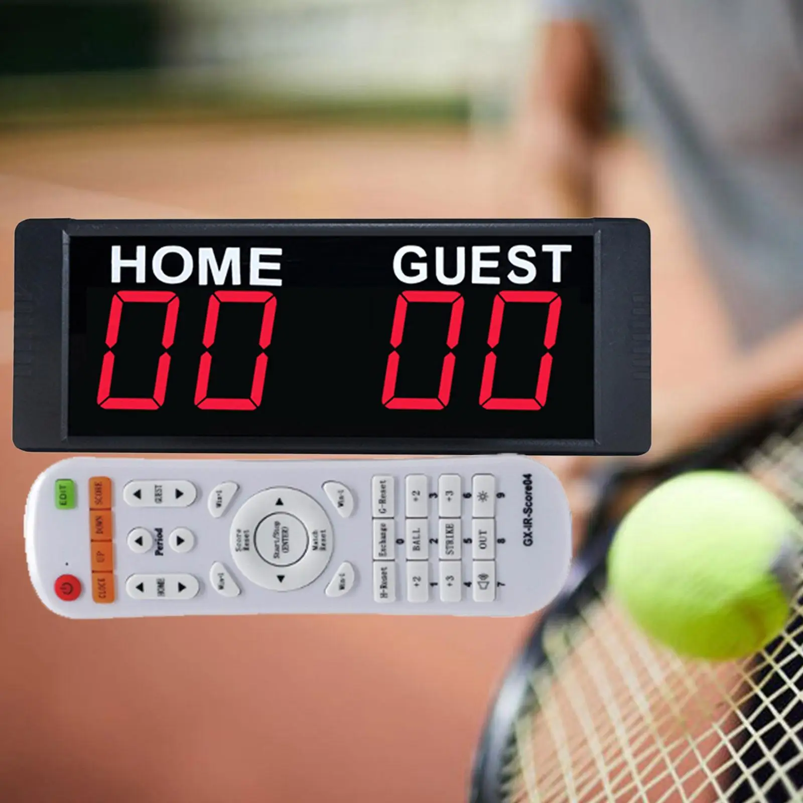 Tragbare elektronische Anzeigetafel, Wandhalterung, Gehäuse aus Aluminiumlegierung, Basketball, Fußball