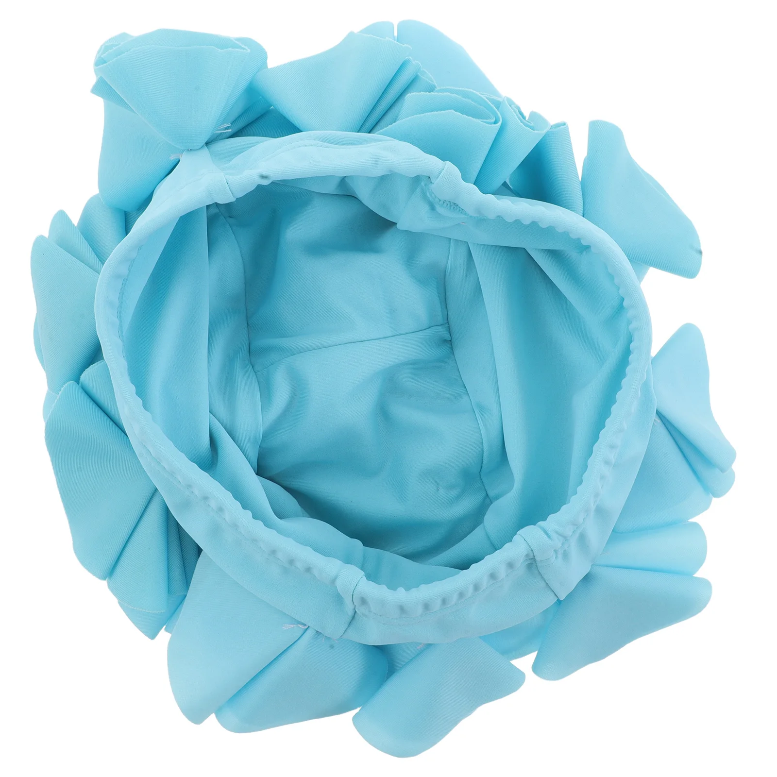 

Fashionable Big Flower Swimming Hat Hair Cap Protection Caps Stretchy Women Fabric Adult Large with Flowers
