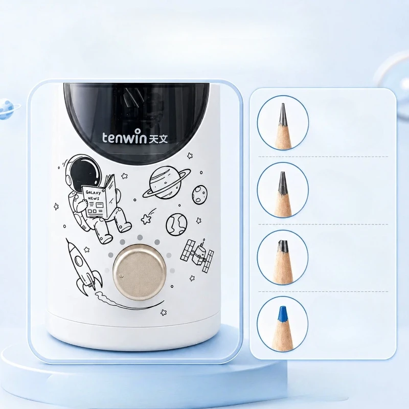 Tenwin Automatic Electric Pencil Sharpener for Kids Students Rechargeable