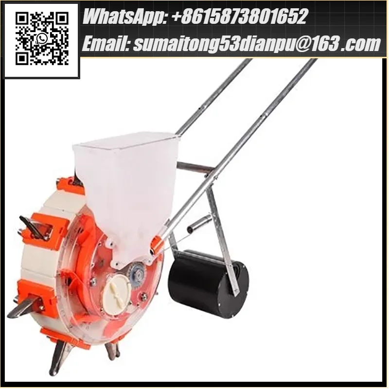 Planter for Corn Hand Pushed Roller Planter Hand Pushed Seeder for Peanuts Soybeans Corn and Grains Precision Seeder