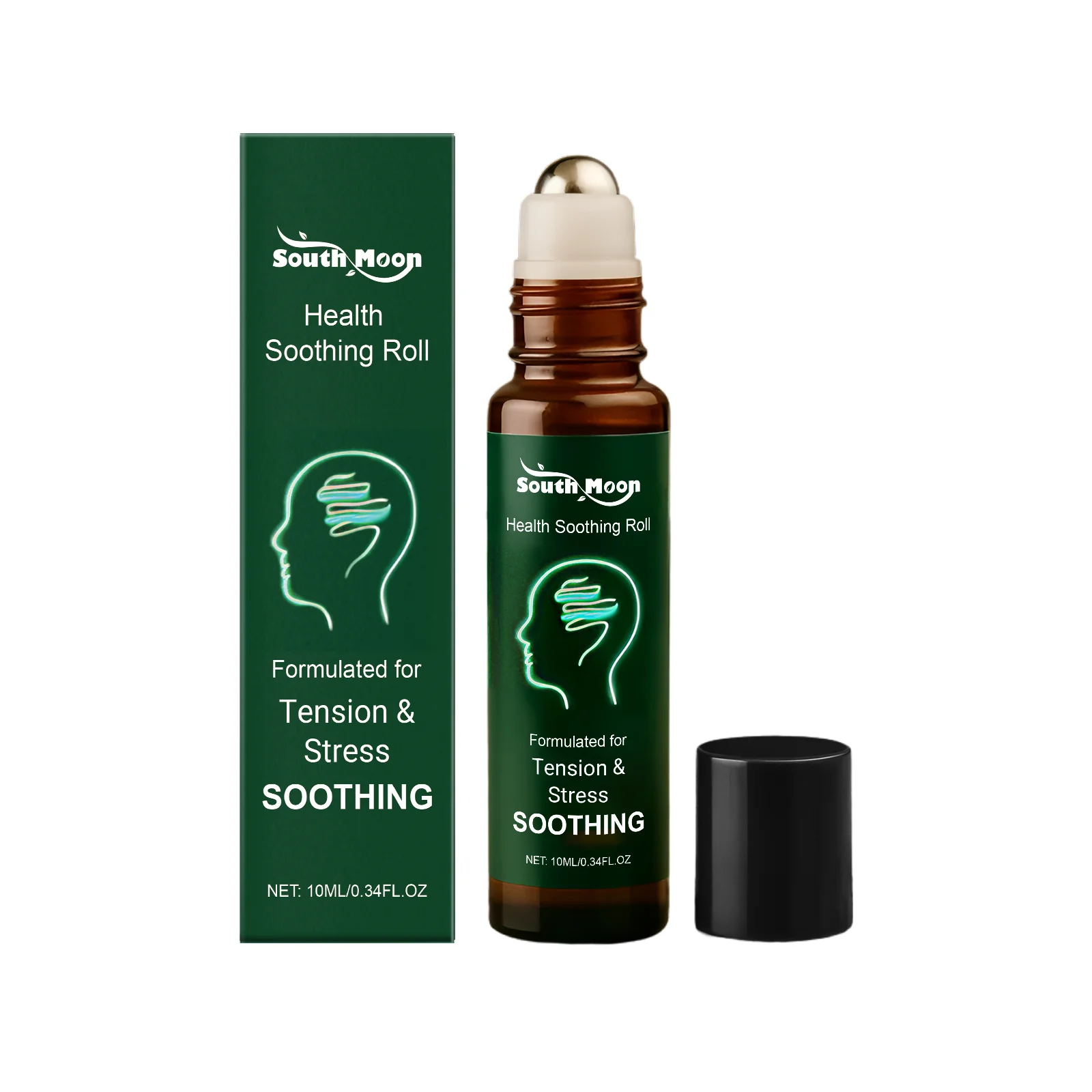 Herbal Relief Roll On Essential Oil Relieve Dizziness Fatigue Reduce Muscle Tension Stress Soothing Improve Headache Body Care