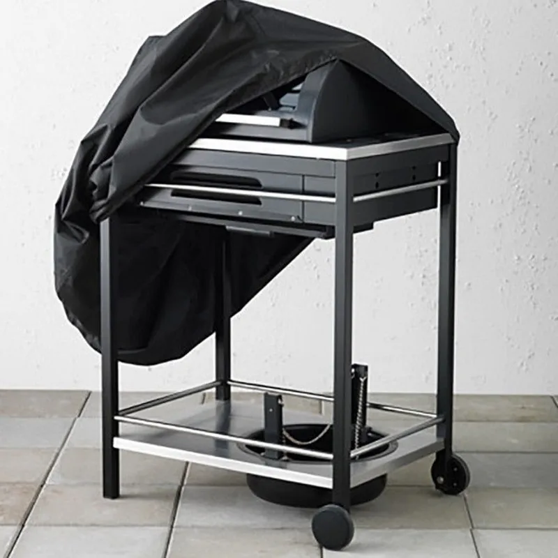 Square BBQ Grill Cover Heavy Duty Waterproof Dustproof Outdoor Barbecue Protective Cover Rainproof Furniture Protector