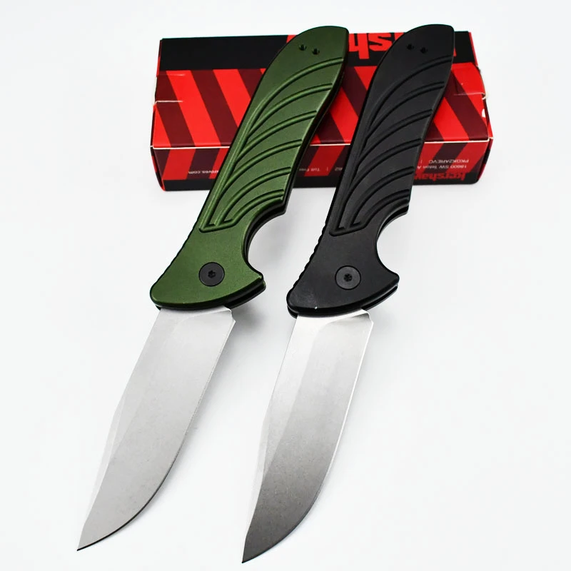 New 7600 Outdoor Camping Pocket Survival Folding Knife CPM-154 Blade Anodized Aluminum Handle Tactical Utility Knives CED Tools