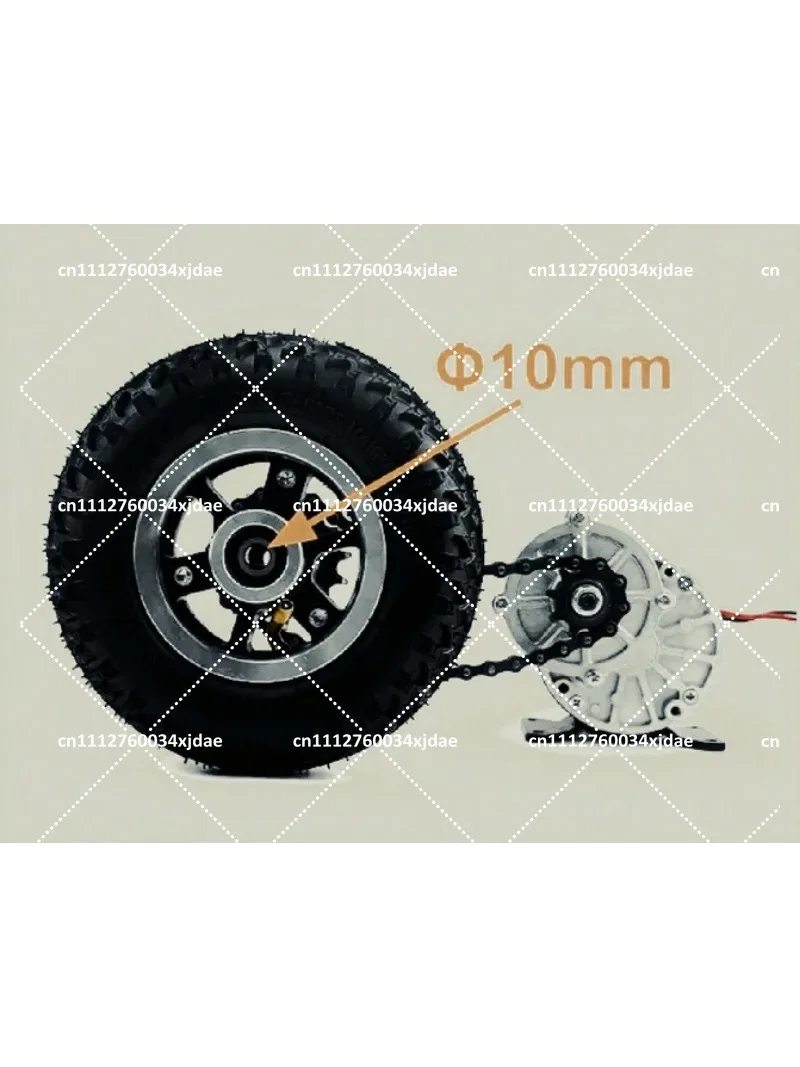 8 Wheel Electric Trolley Conversion Kit 500W Dual Drive 200kg Load Capacity