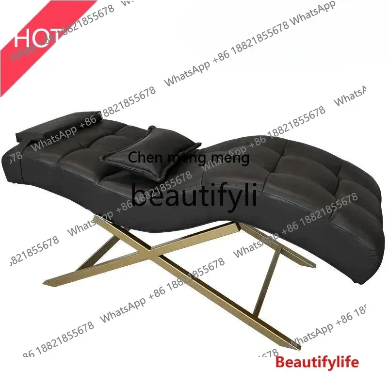 cn8350 ss New S-type beauty bed ergonomic leisure lounge chair eyelash bed foam bed for beauty salons s8350