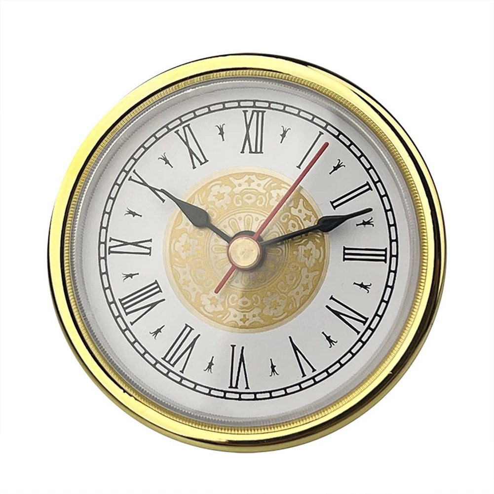 Back Cover Diameter 55mm Gold Trim Clock Clock Accessories Sleek Appearance Sophisticated Look Roman And Arabic Numerals