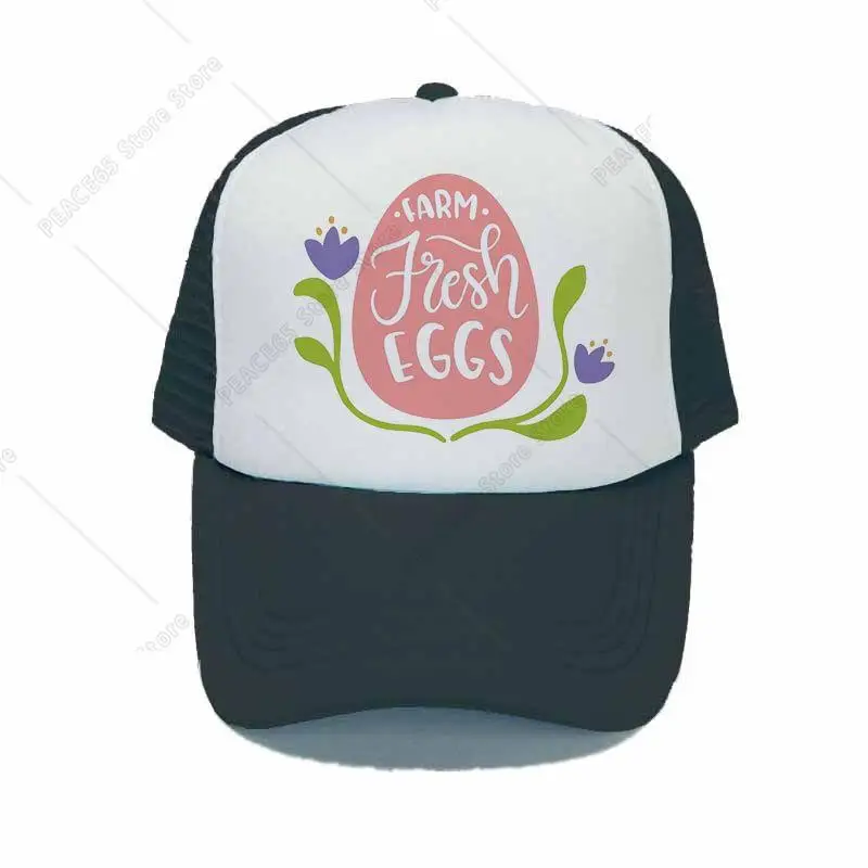 Organic Farm Fresh Eggs Truck Hat Farm Hennery Hip Hop Hunting Cap For Farmers Advertising Snapback Caps