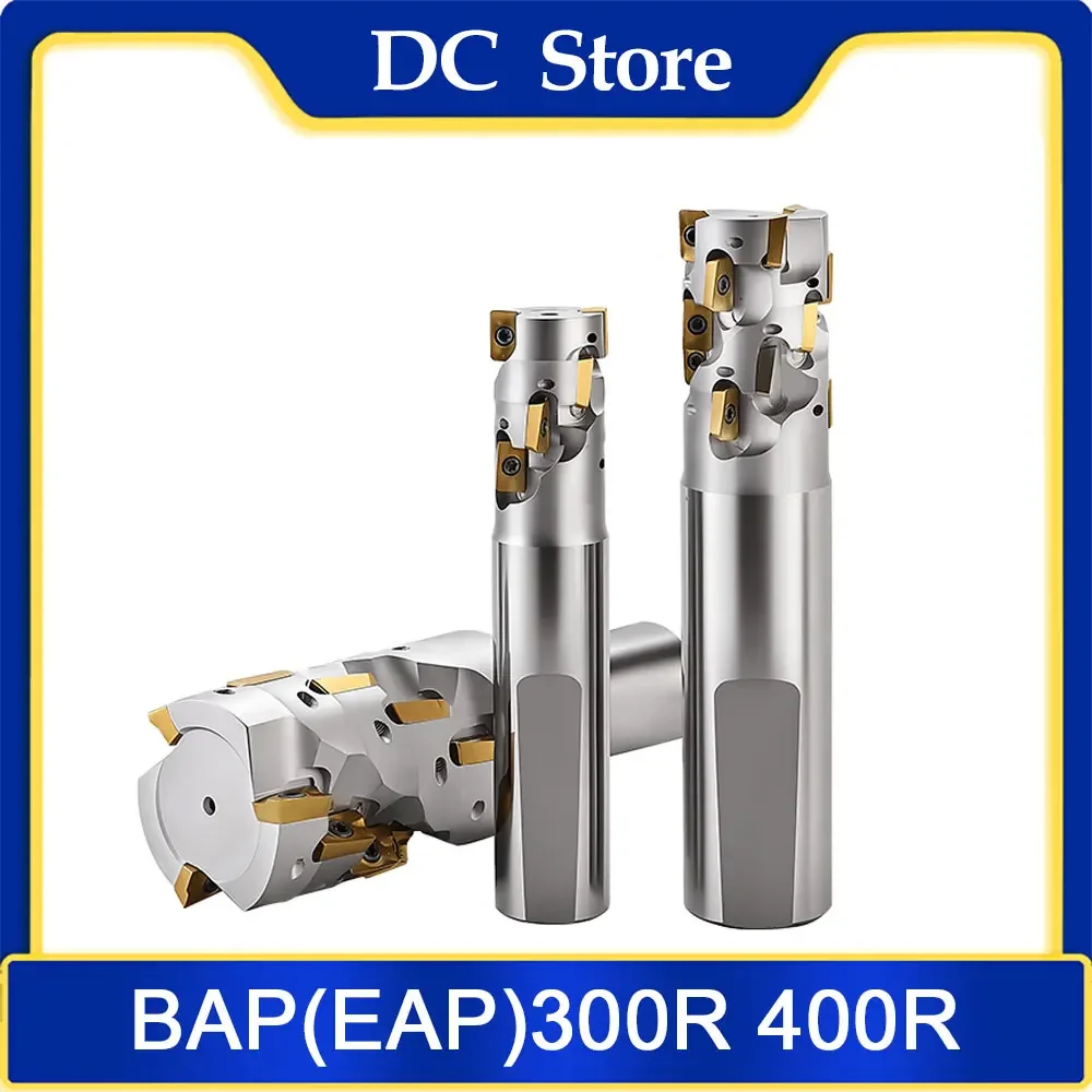 BAP300R 400R Corn Milling Cutter Bar Straight Shank Rough Corn Milling Cutter Head Rough Leather Cutter  APMT1135 APMT1604