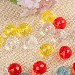 500g / bag of 6mm-20mm transparent earth bead 96 side acrylic bead door curtain A material DIY manual beading material