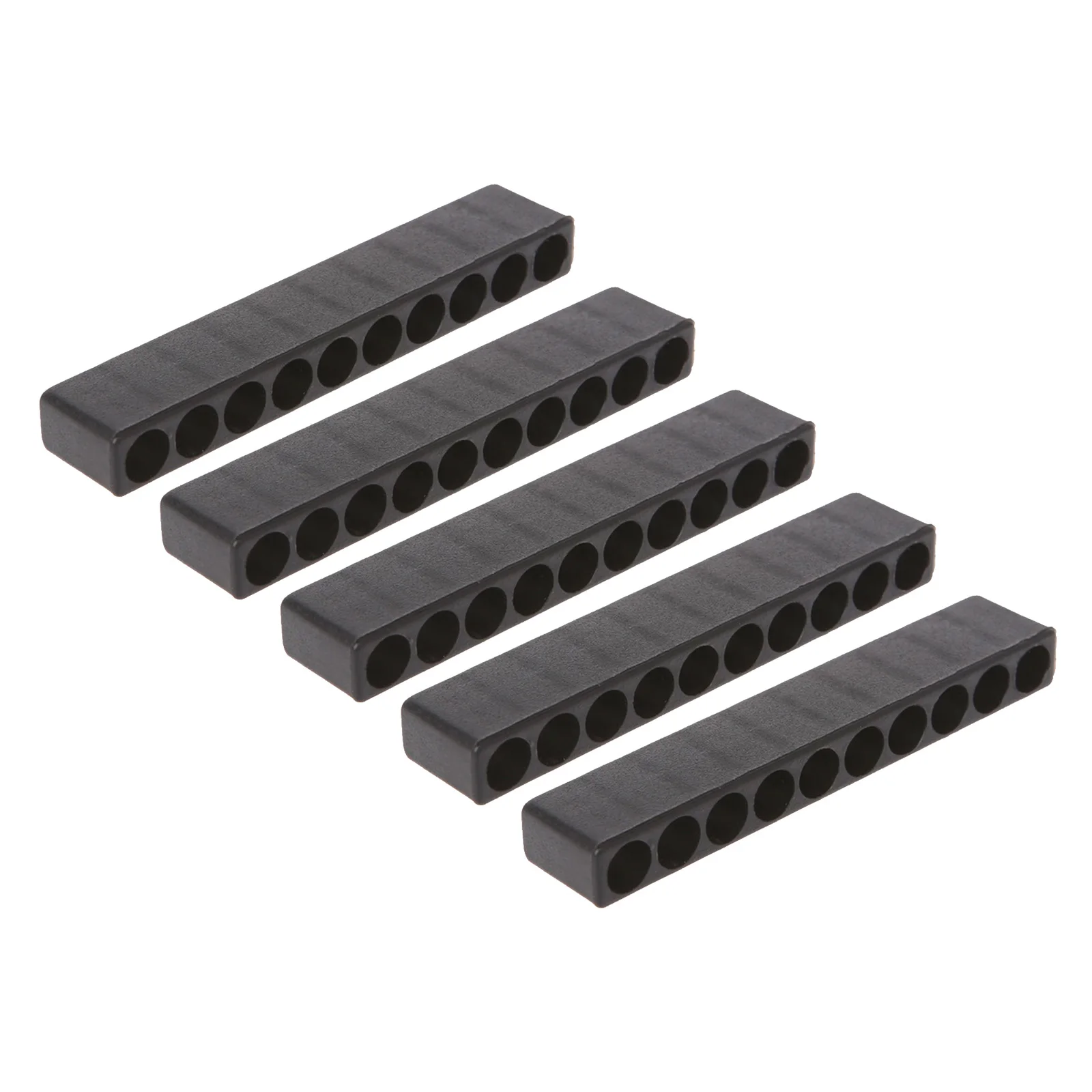 5pcs 10 Holes Screwdriver Bit Holder Storage Organizer 1/4 Inch Hex Shank Screwdriver Head Drill Bit Stand Case Power Tool