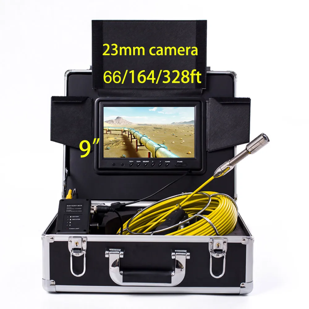 Waterproof Lens 100M Cable Sewer Drain Snake Pipe Inspection Camera Used