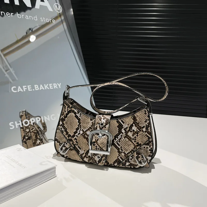 

Лидер продаж 2025 года, сумка со змеиным принтом, новая сумка с несколькими карманами и леопардовым принтом зебры, модная женская сумка