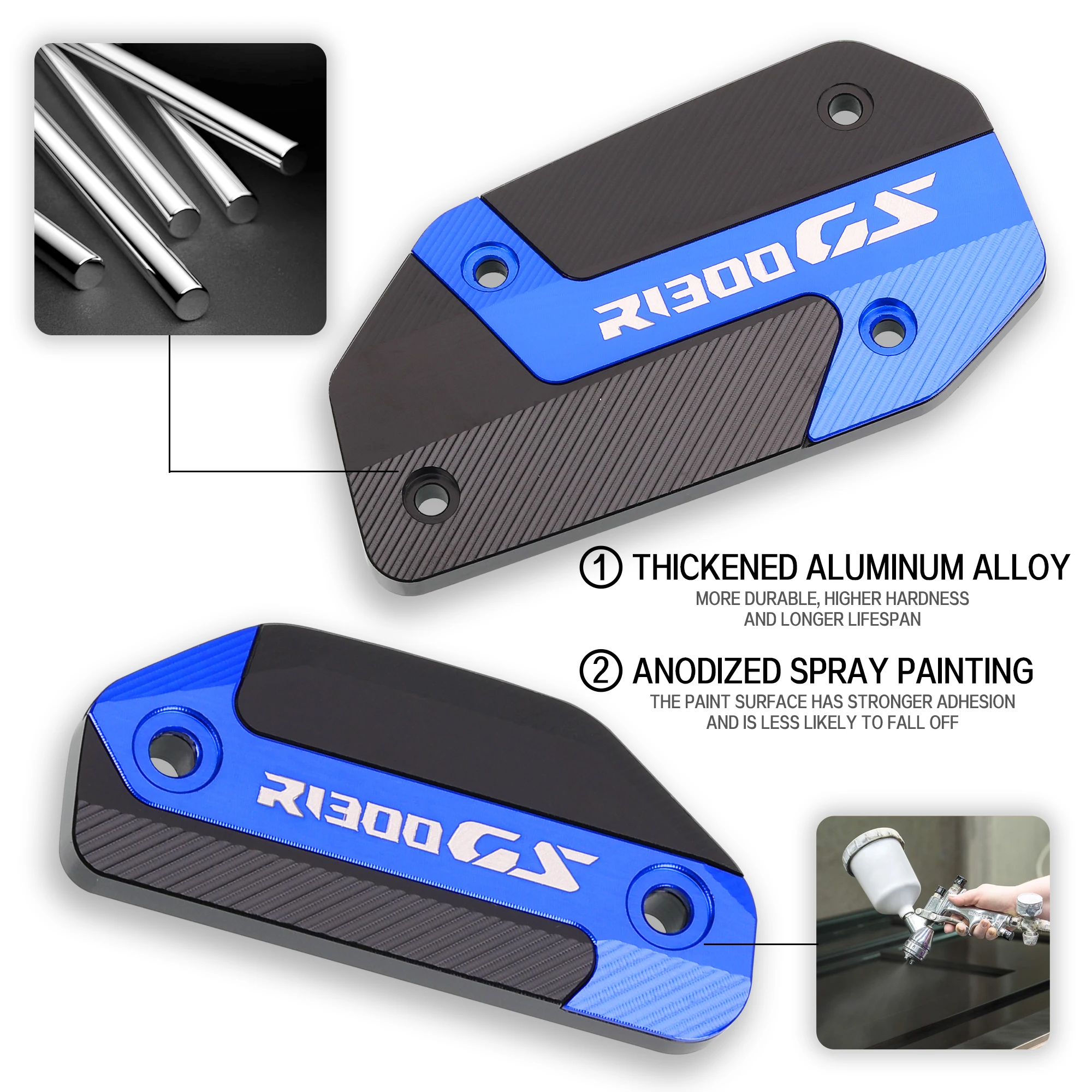 For BMW GS1300 R 1300 GS R1300GS ADV Adventure Motorcycle CNC Aluminum Front Brake Fluid Tank Cap Reservoir Cover