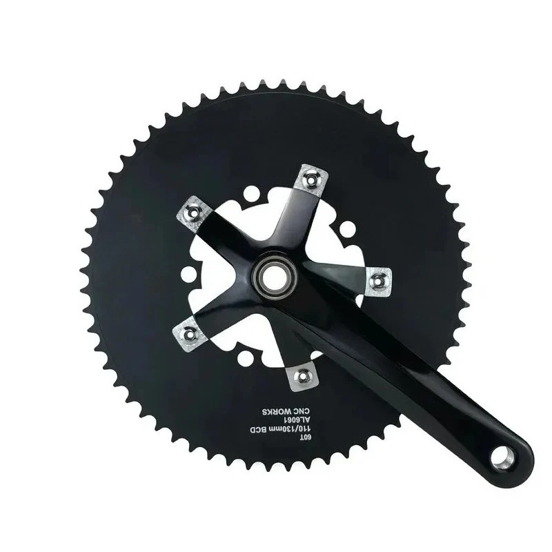For Dual BCD 110/130mm Round Chainring for Fixed Gear 50-60T Aluminum Alloy Track Bike Components