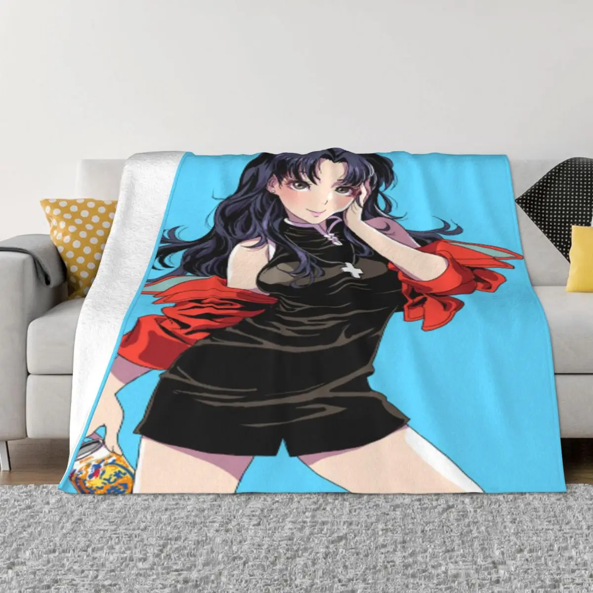 

Misato Katsuragi 2112 Plush Bed Blanket Blankets & Throws Throw Blanket