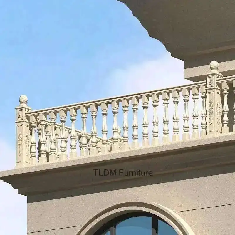 قالب السياج المصبوب في مكان 94 درابزين عالي الدرابزين درابزين الدرج قالب عمود أسمنتي نموذج العمود الروماني شرفة نماذج متينة N #5