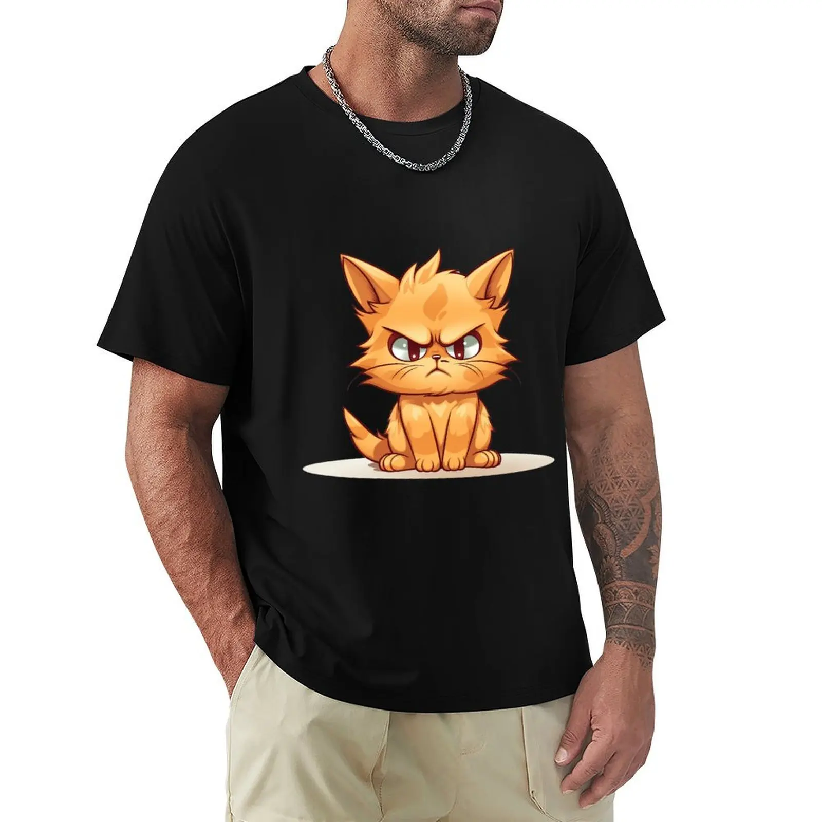 Tater Tot The Cat by Nocolour T-Shirt Casual Daily Graphic Tee