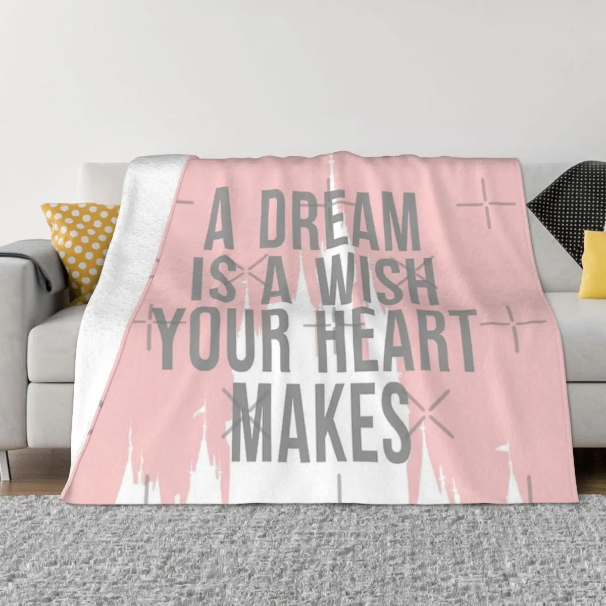 

A Dream Is A Wish Your Home Knee Blanket Winter Blankets Thin Wadding Blanket Throw Blanket